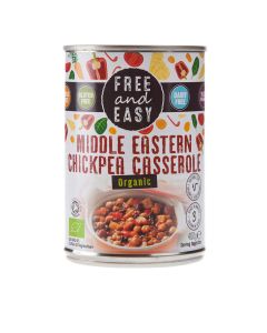 Free & Easy - Organic Middle Eastern Chickpea Casserole - 6 x 400g