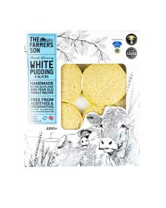 The Farmers Son - Scottish White Pudding Slices - 6 x 220g (Min 14 DSL)